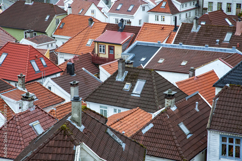 Rooftops, Bergen, Norway Rooftops, Bergen, Norway
