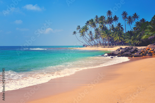 beautiful seascape, tropical beach, Sri Lanka © badahos