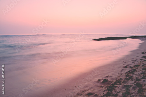 sunset over the Indian Ocean in Sri Lanka