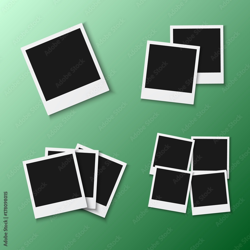 Illustration of Vector Photo Frame. EPS10 Vector Realistic Snapshot Icon Square Photo Template Illustration of Vector Photo Frame. EPS10 Vector Realistic Snapshot Icon Square Photo Template