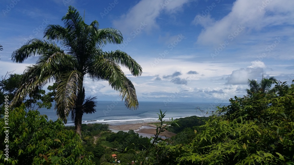 Blick aus dem Urwald Costa Rica