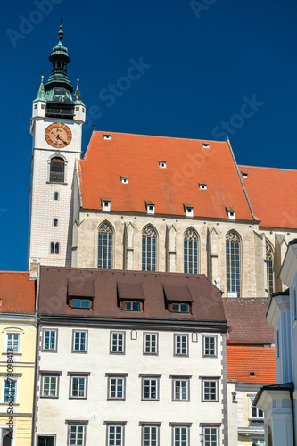 Piaristenkirche or Frauenbergkirche, a church in Krems am Donau, Austria photo