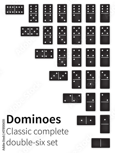 Dominoes bones set