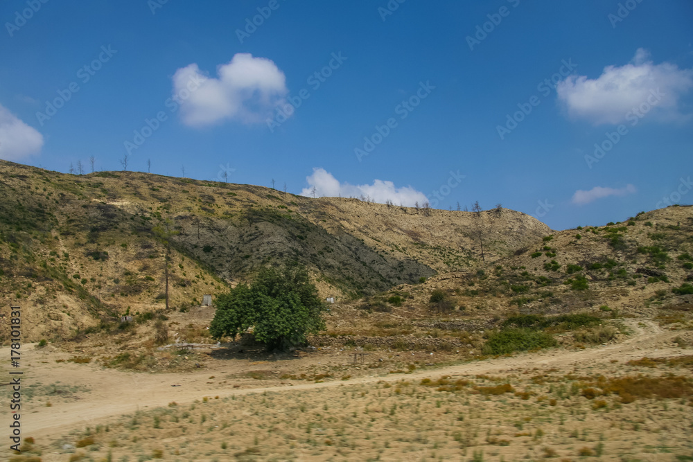 A picturesque road through along the Karpuchay gorge