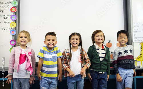 Happy kids at elementary school