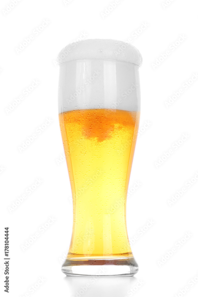 cold glass of beer with drops of water cold glass of beer with drops of water