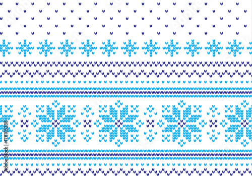 Winter Holiday Knitting Pattern with a Christmas Trees. Christmas Knitting Sweater Design. Wool Knitted Texture