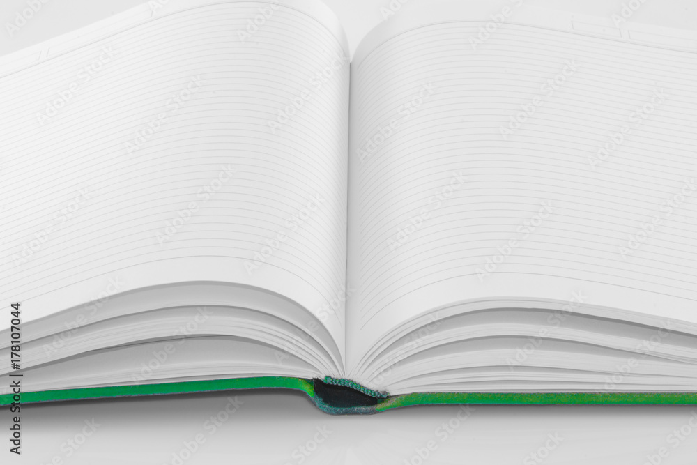 Blank note book isolated on white background Blank note book isolated on white background