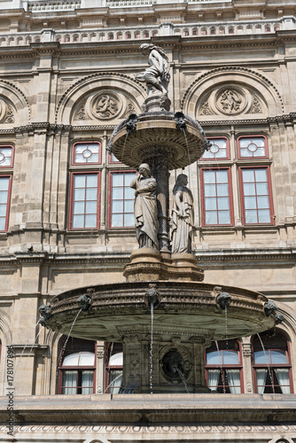 Opernbrunnen before the Staatsoper, Vienna, Austria