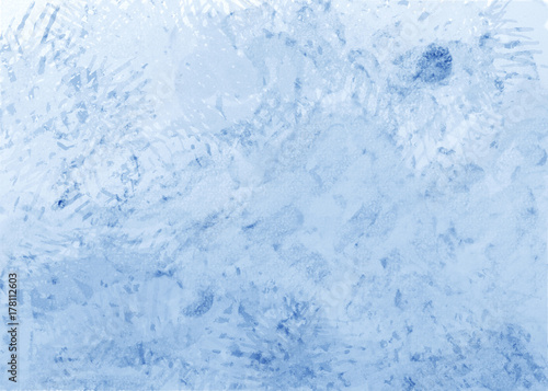Blue watercolor background. Digital drawing.