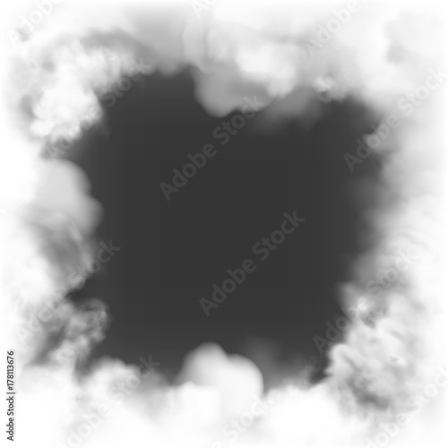 smoke frame dark background