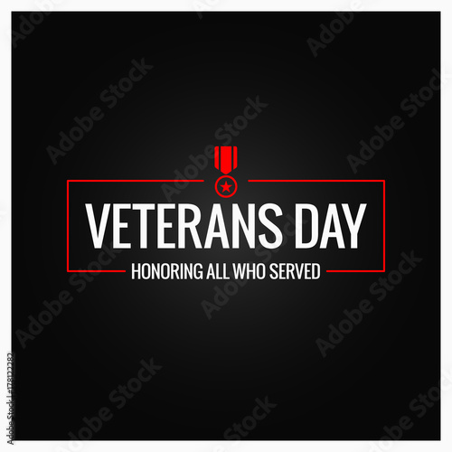 veterans day logo design background