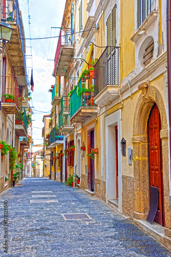 the old town of Pizzo Calabro Italy  photo