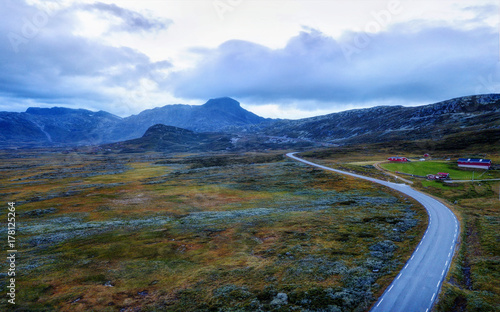 Norway Road Through the Mountains