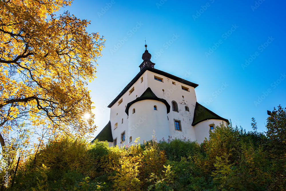 New castle – autumn in Banska Stiavnica, Slovakia, UNESCO