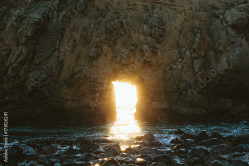 Light Portal at Beach photo