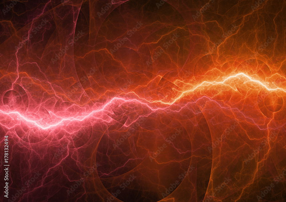 Fototapeta premium burning hot plasma, abstract power background