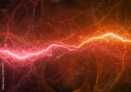 burning hot plasma, abstract power background