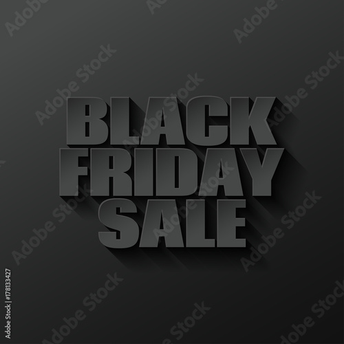 black friday logo lettering design black background