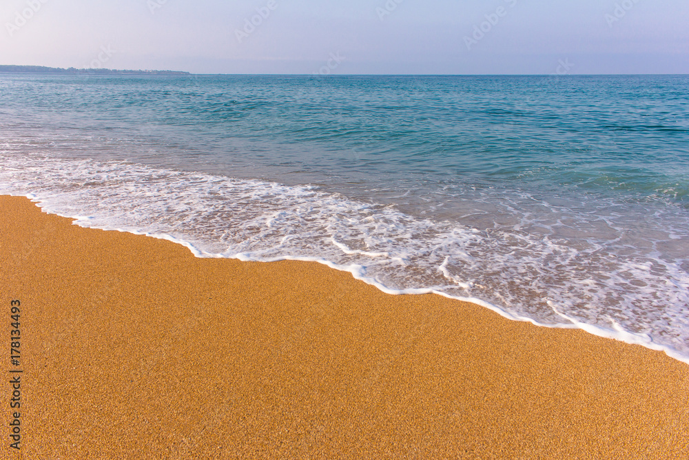 Sea beach / Summer concept sea beach sand sun daylight relaxation landscape viewpoint for design postcard and calendar Sea beach / Summer concept sea beach sand sun daylight relaxation landscape viewpoint for design postcard and calendar