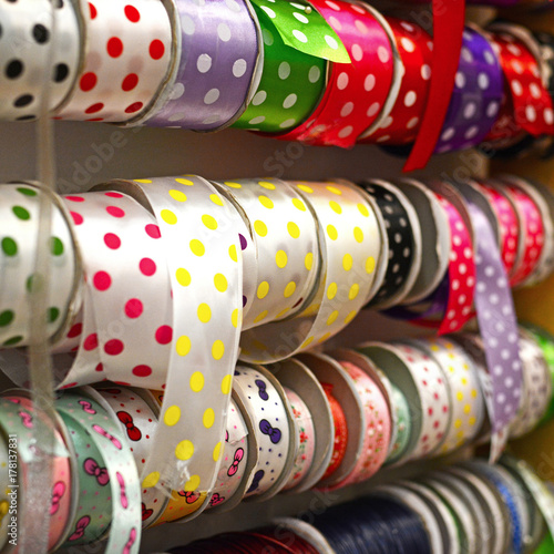 Luxury lace and silk ribbons for sewing on cloths and garments 