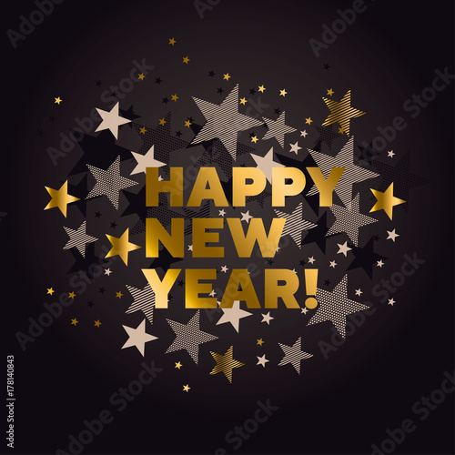 Luxury black and gold xmas ...