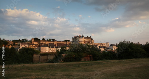 Coucher de soleil sur Amboise.