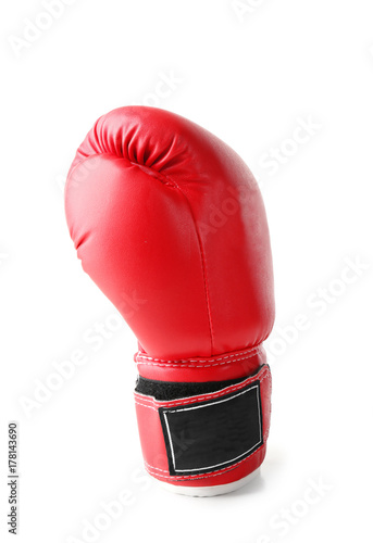Red boxing glove, isolated on white © Africa Studio