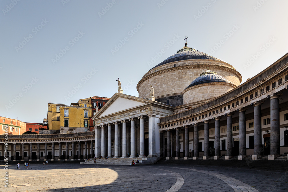 Naples, Italy, church of San Francesco di Paola, Piazza del Plebiscito