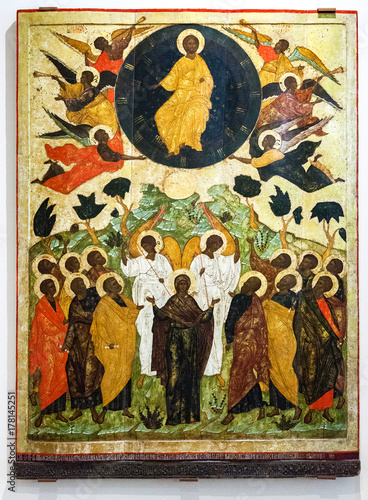 Fotografie Antique Russian orthodox icon