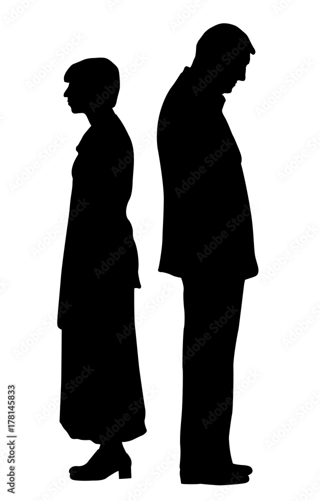 Unhappy couple with relationship problems Unhappy couple with relationship problems