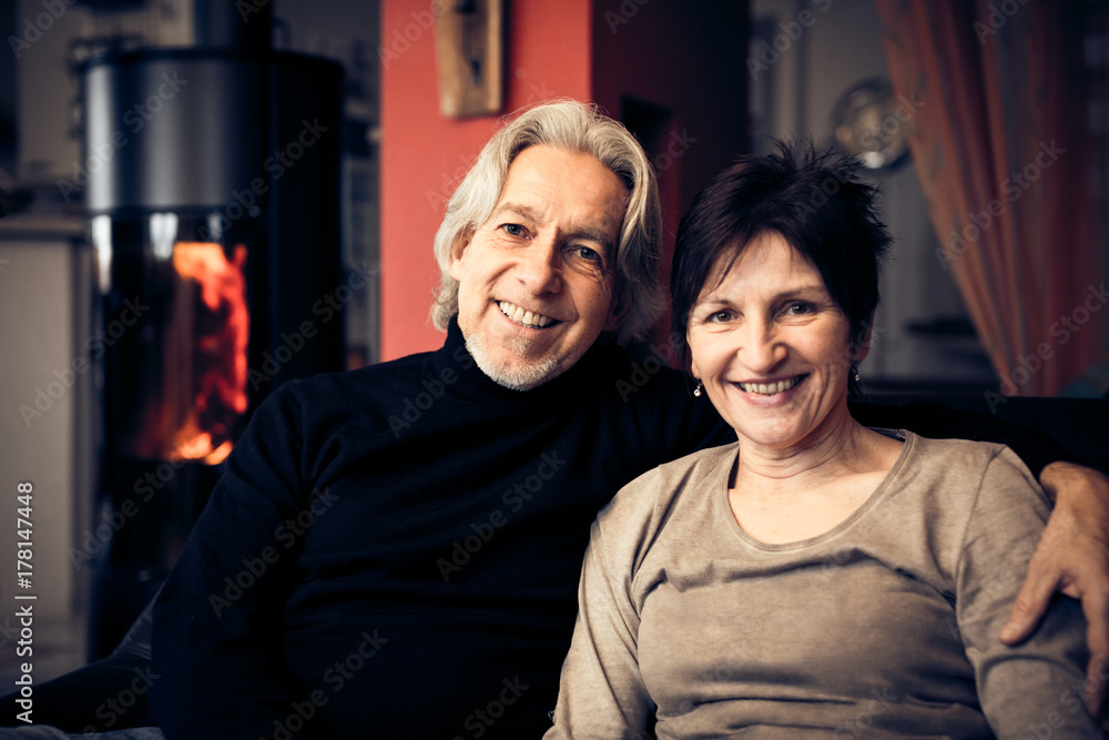 Senior Couple Relaxing At Home Senior Couple Relaxing At Home