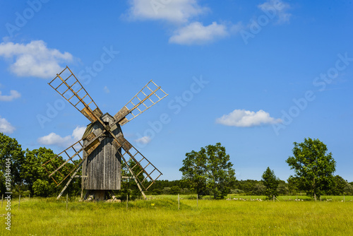Typische Öland Windmühle