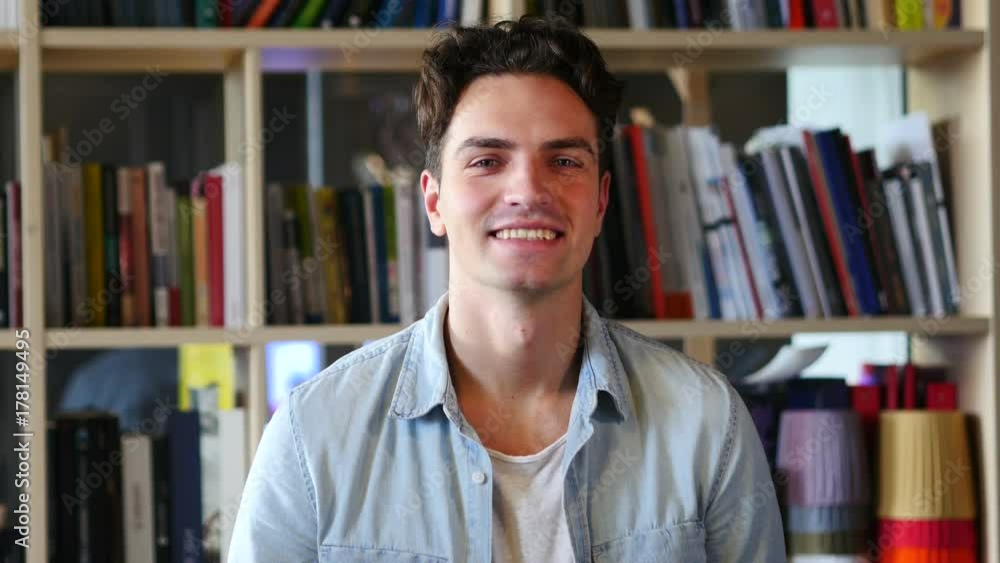 Portrait of Smiling Young Man, Positive Face Portrait of Smiling Young Man, Positive Face