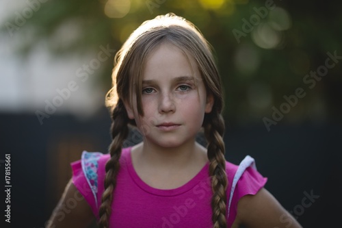 Portrait of cute girl