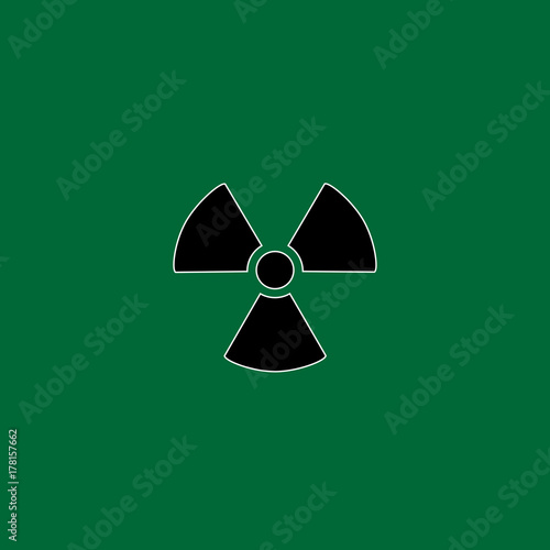 nuclear radiation icon vector