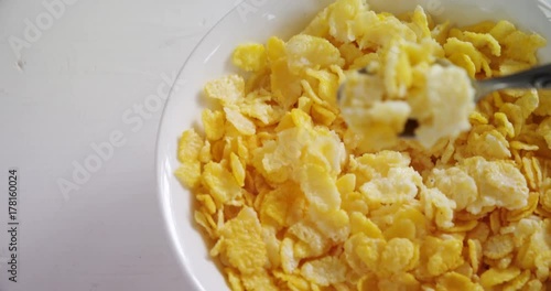 Bowl of wheaties cereal 