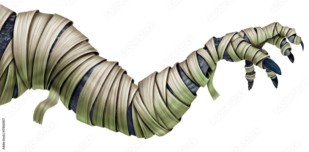 Obraz premium Mummy Arm Isolated