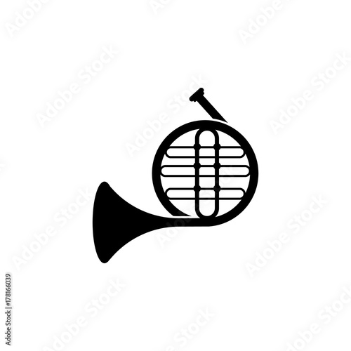 Music french horn icon