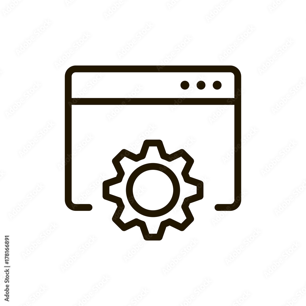 Flat line icon Flat line icon