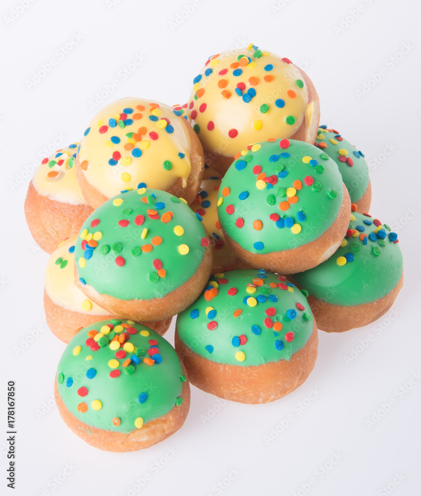 Sweet mini donut on background Sweet mini donut on background
