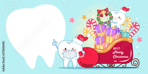 tooth with christmas