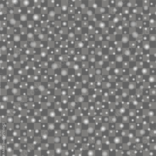 Abstract transparent background with white dots. Vector