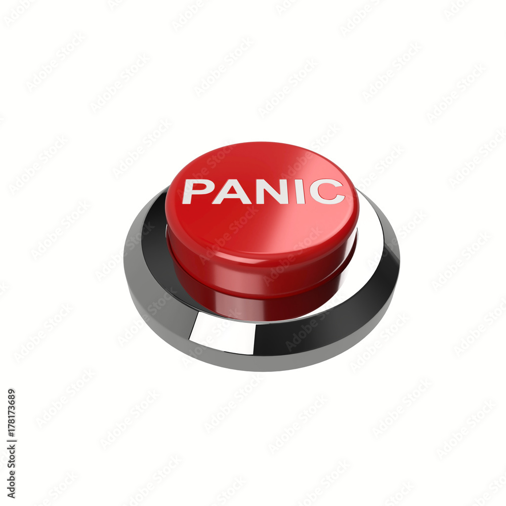 Red Round Button PANIC Red Round Button PANIC