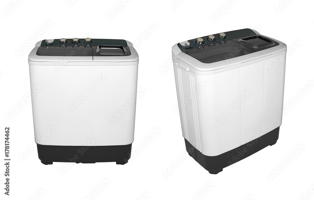 activator washing machine on a white background, two image positions activator washing machine on a white background, two image positions