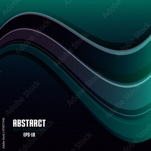 Vector Abstract Background Wavy Swirl