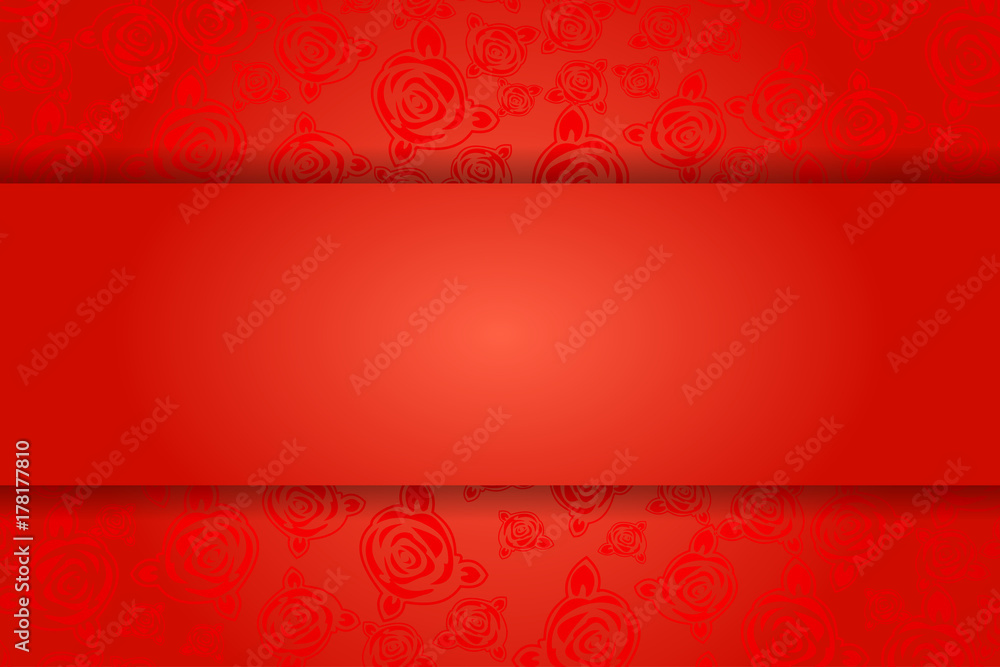 Traditional Chinese Greeting Card Template, Rose And Love Texture Traditional Chinese Greeting Card Template, Rose And Love Texture