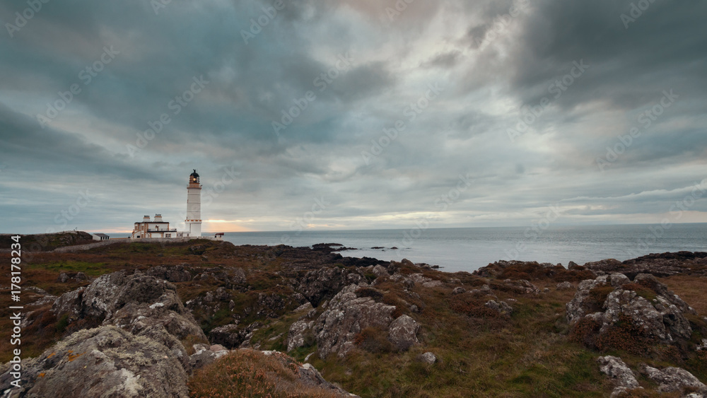 The lighthouse near coast of nord sea