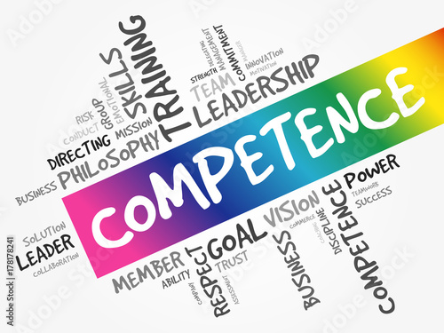 COMPETENCE word cloud, business concept