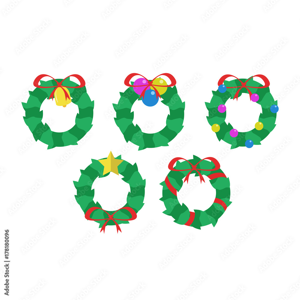 Fototapeta premium Simple Garland Vector Set